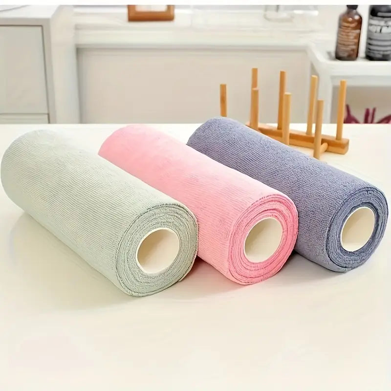 Microfiber Cleaning Cloth Roll (20 Pcs)