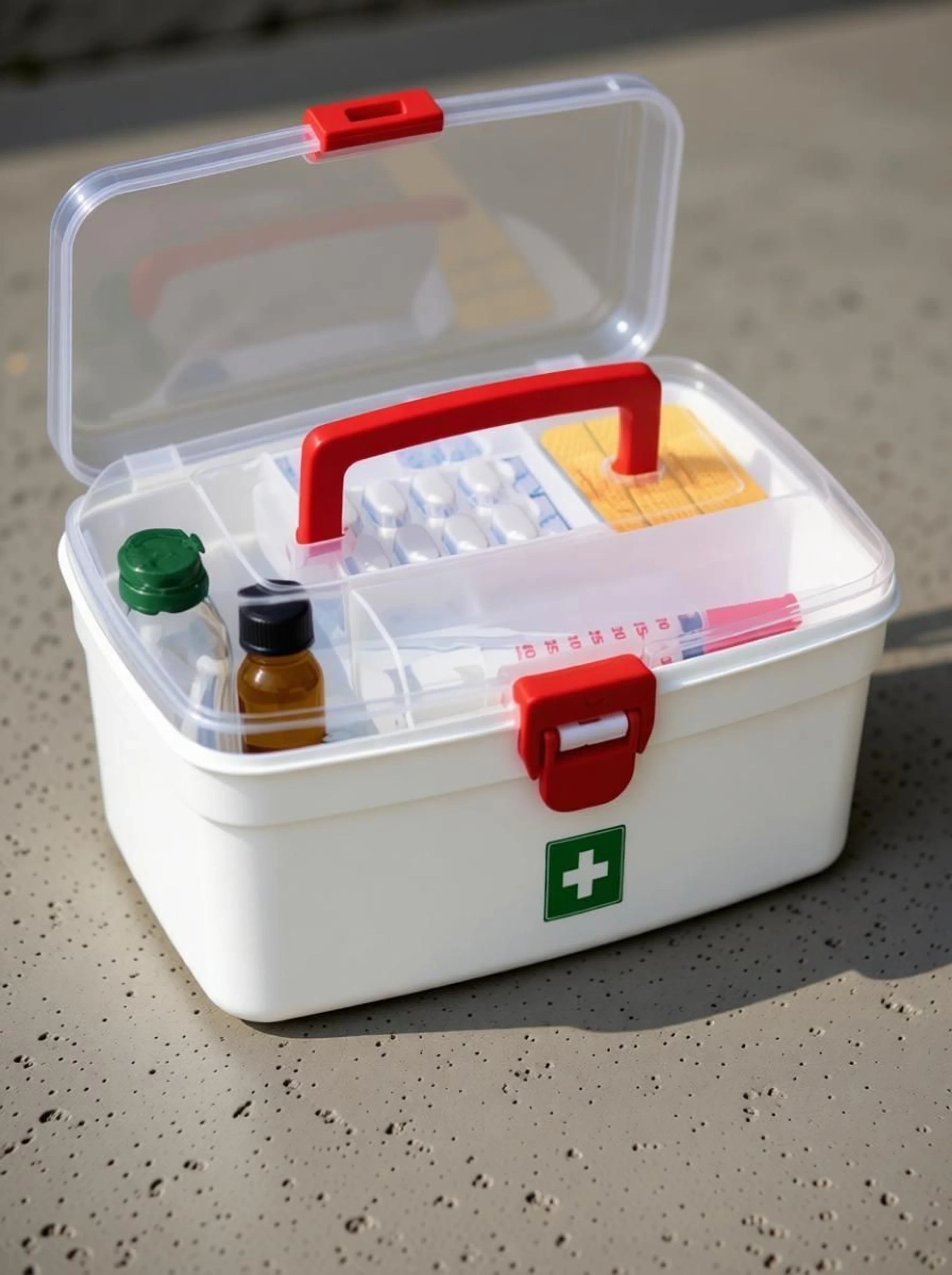 Medicine Organizer First Aid Storage Box Multi Layer