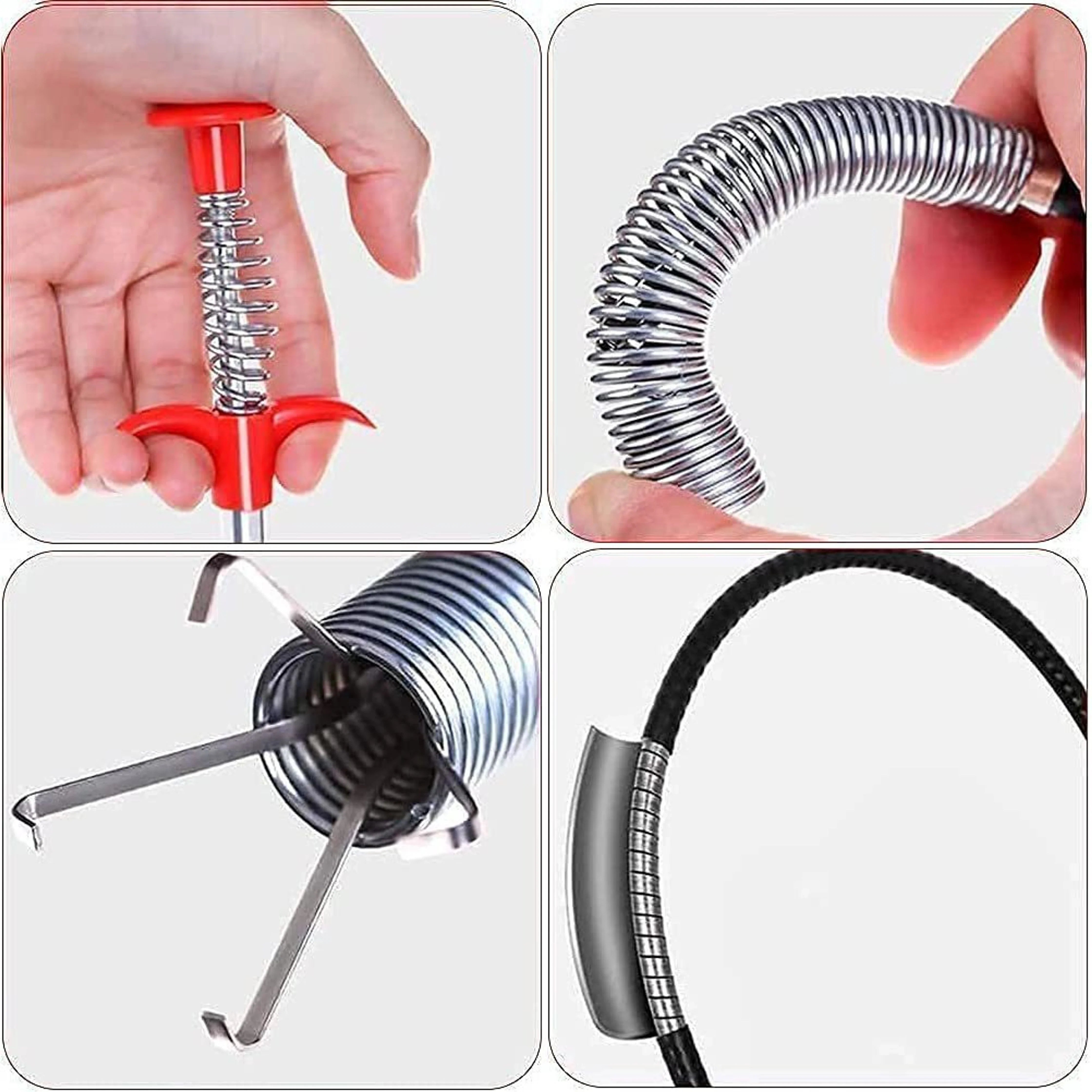 Multi Purpose Drain Cleaner Plunger Sink Unclog Tool