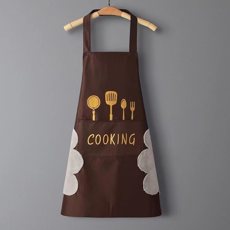 Lovely Cooking Waterproof Apron With Pocket - product details