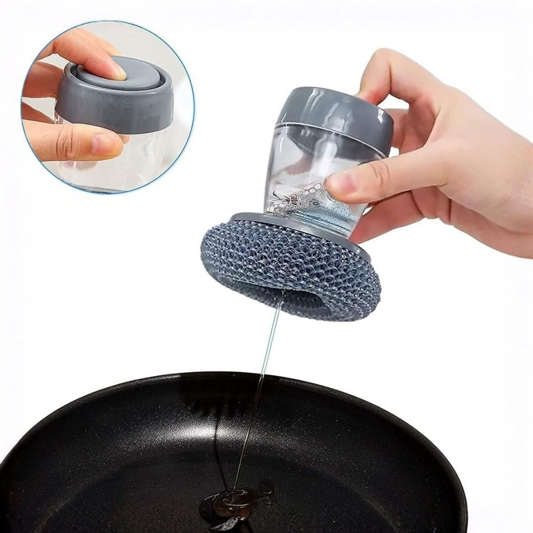 2 in 1 Liquid Soap Dispensing Palm Brush - product details
