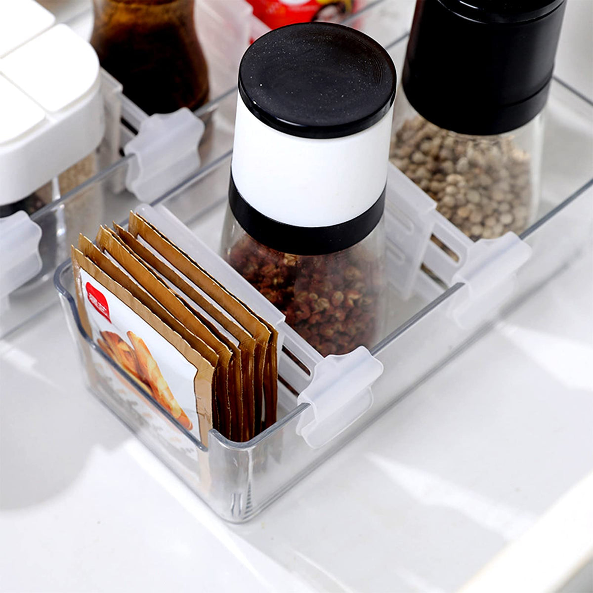 Fridge Organizer Divider Clip - close up view