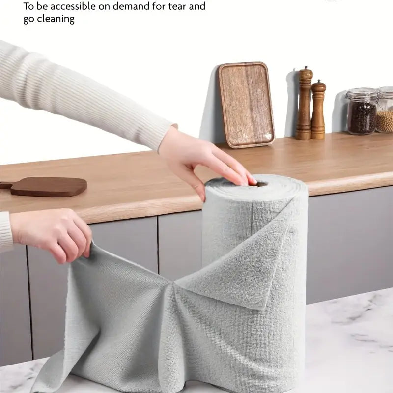 Microfiber Cleaning Cloth Roll (20 Pcs)