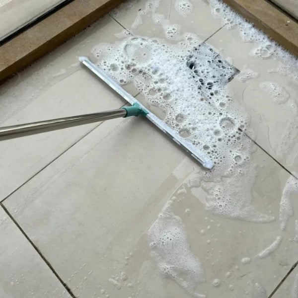 Magic Silicone Broom 50 Inch – 180° Rotating Floor Wiper with Adjustable Handle