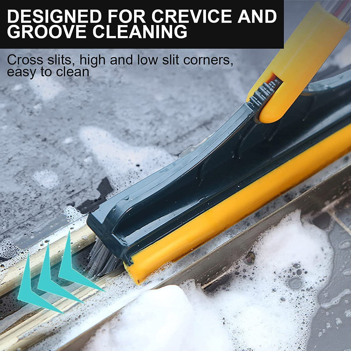 3-in-1 Bathroom Cleaning Brush with Wiper
