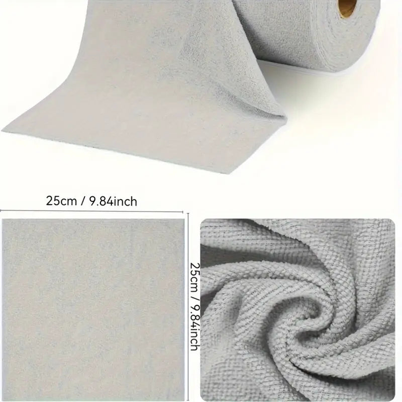 Microfiber Cleaning Cloth Roll (20 Pcs)