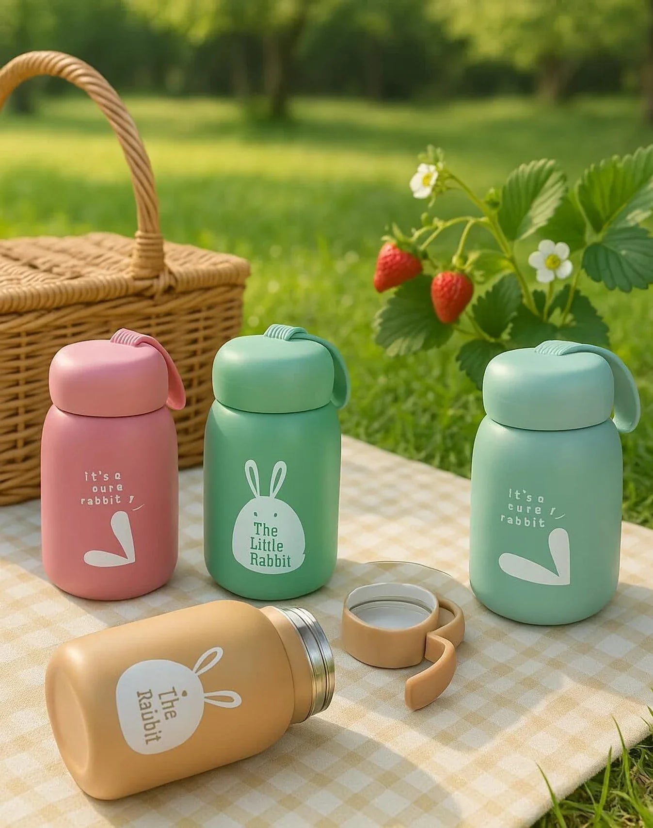 350ml Glass Insulated Water Bottle for Kids & Adults – Leakproof Travel Mug
