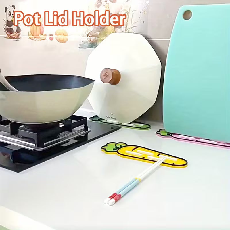 Cute Carrot Pot Lid & Sponge Holder Mat - packaging