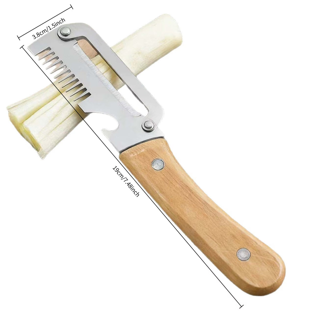 SliceGrip Pro Stainless Steel Onion Holder & Peeler Tool - - product details