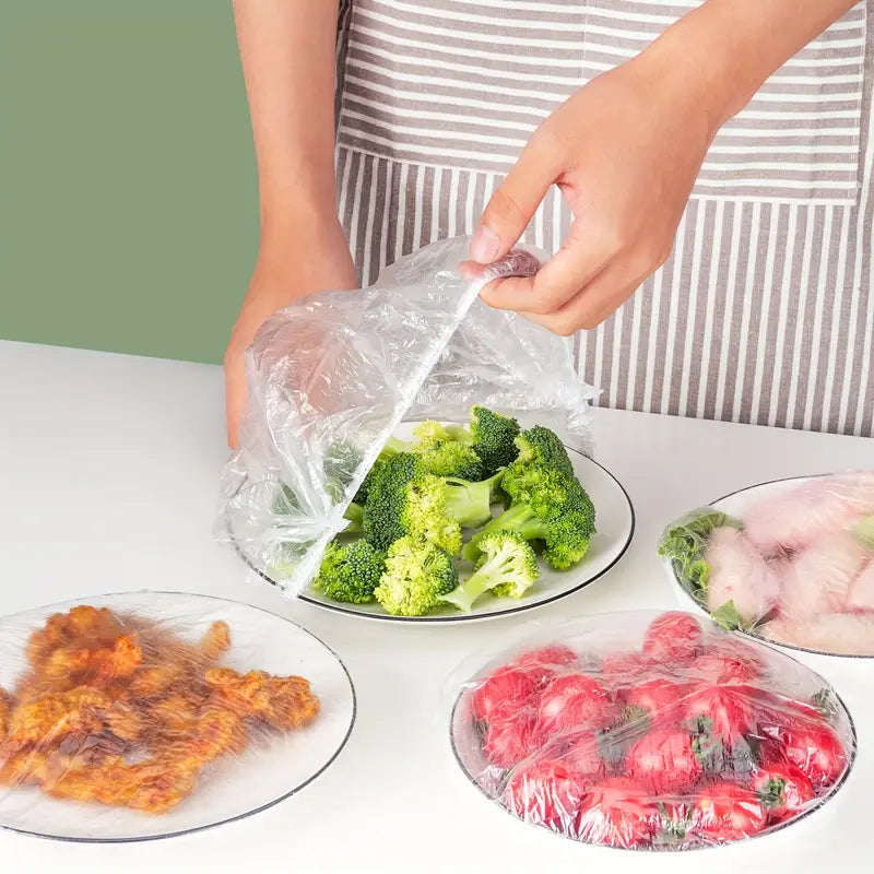 Reusable Elastic Food Storage Plastic Covers - packaging