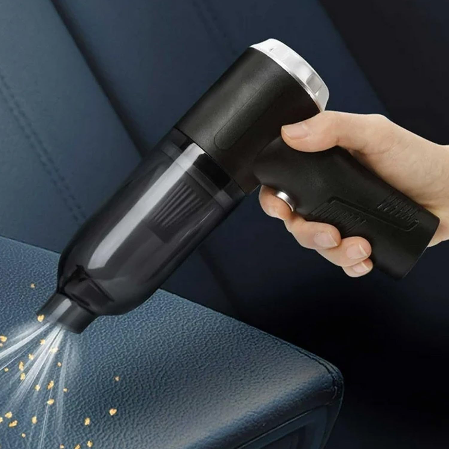 3 in 1 Portable Car Vacuum Cleaner – Wireless Handheld Vacuum with Blower & HEPA Filter