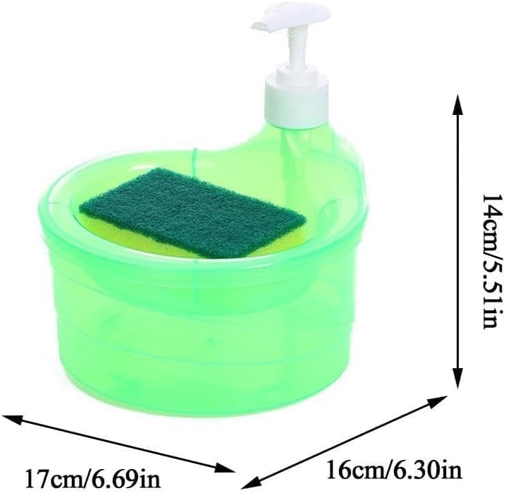 Double Layer 2 in 1 Liquid soap Dispenser - in use
