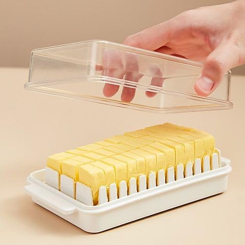 Multipurpose Butter Storage & Slicer Box with Built-in Cutter - in use