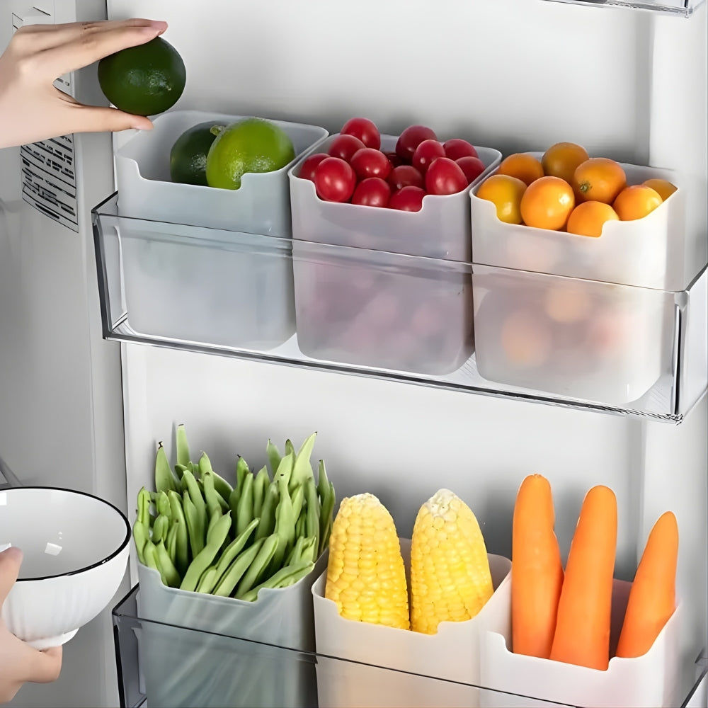 Refrigerator Organizer Bins for Fridge Shelves & Door - complete set