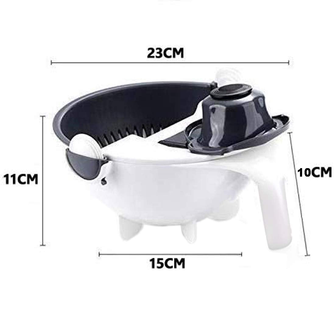 9 in 1 Vegetable Cutter with Drain Basket - complete set