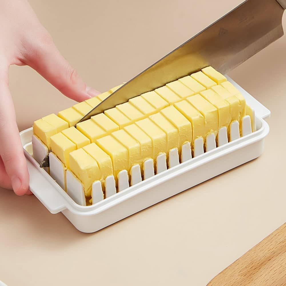 Multipurpose Butter Storage & Slicer Box with Built-in Cutter - front view