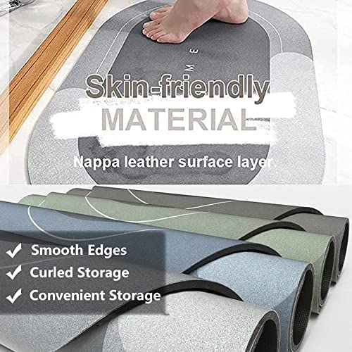 Non Slip Bathroom Door Mat - in use