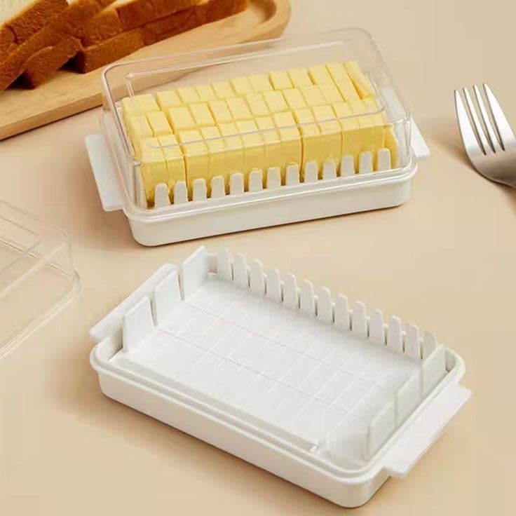 Multipurpose Butter Storage & Slicer Box with Built-in Cutter - product dimensions