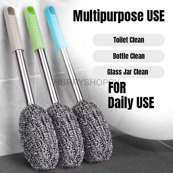 Bottle Jar Toilet Cleaner Brush Scrubber - close up view