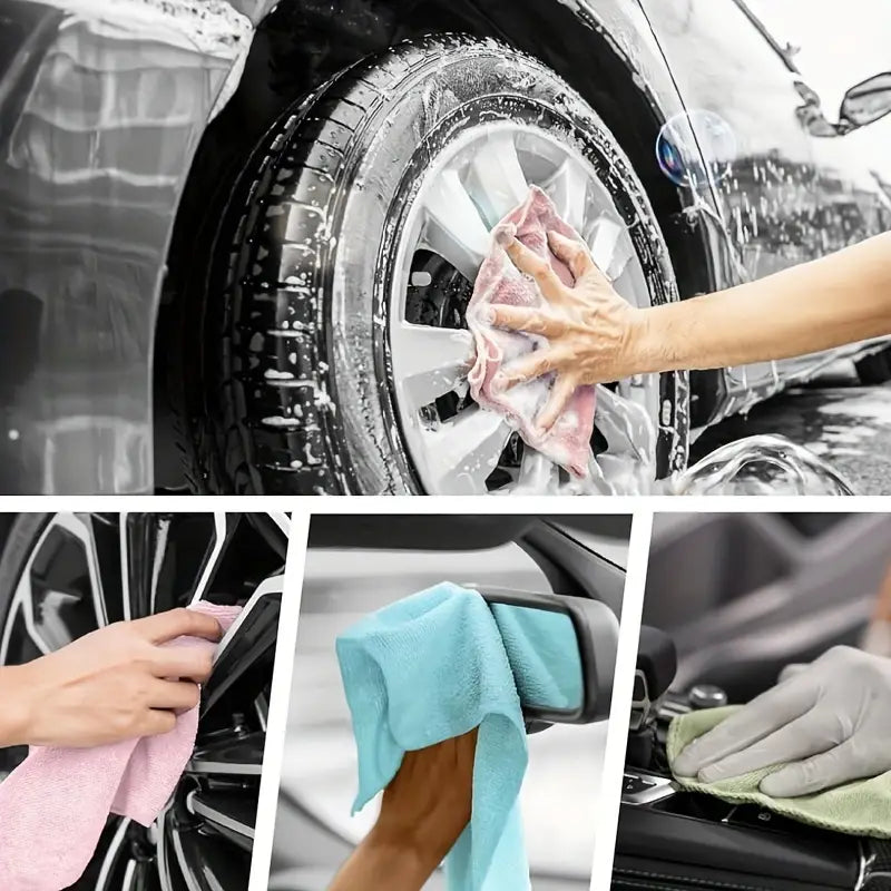 Microfiber Cleaning Cloth Roll (20 Pcs)