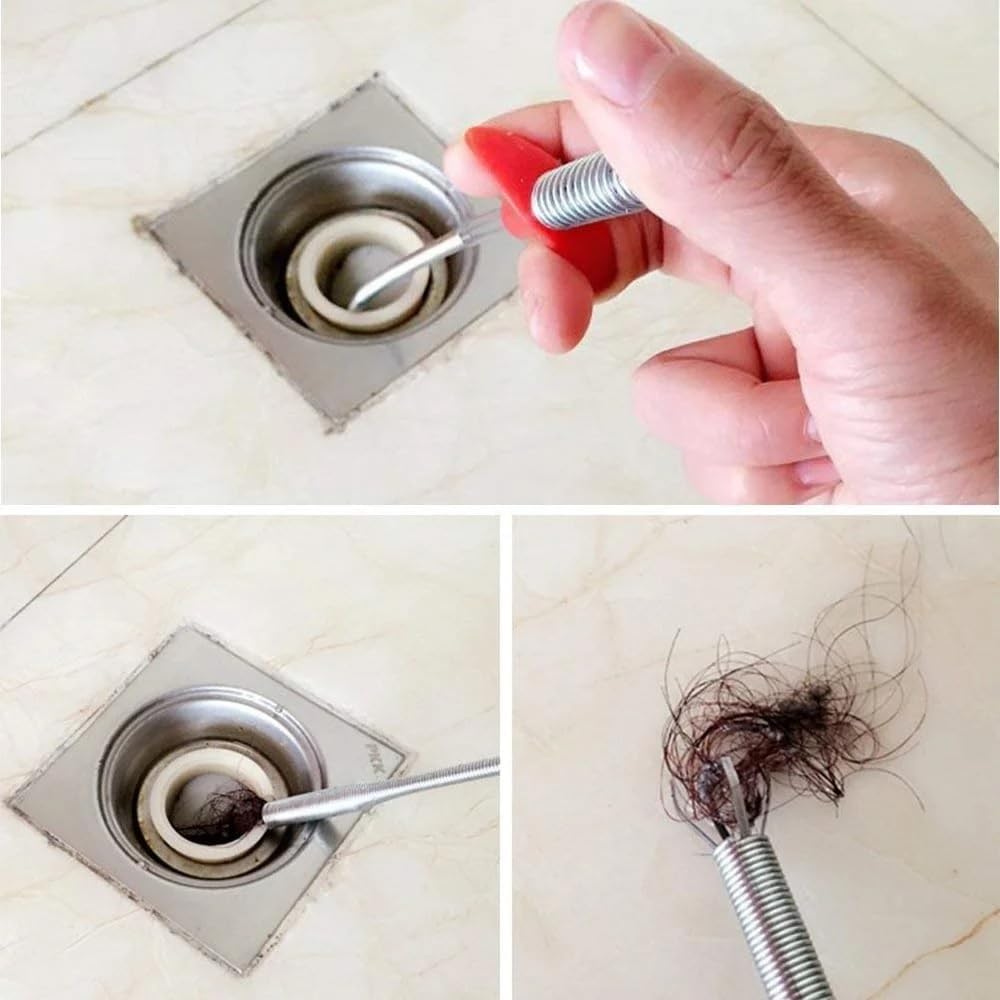 Multi Purpose Drain Cleaner Plunger Sink Unclog Tool