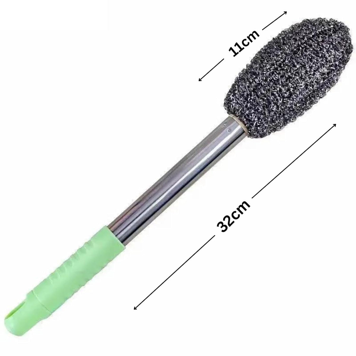 Long Handle Scrubber Brush for Kitchen Cleaning - close up view