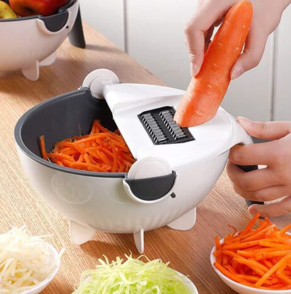 9 in 1 Vegetable Cutter with Drain Basket - packaging