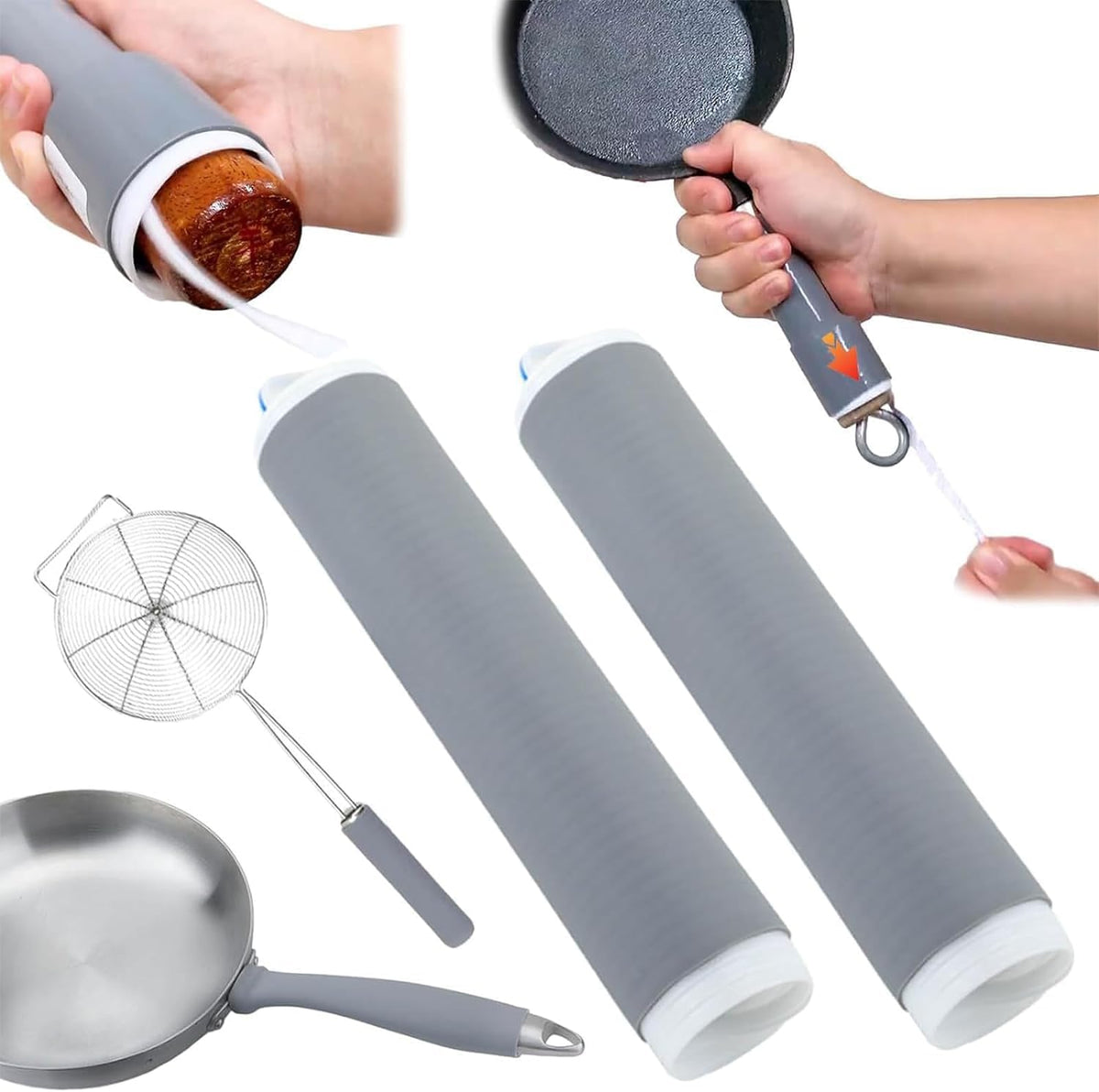 Heat Resistant Silicone Pan Handle Cover - front view