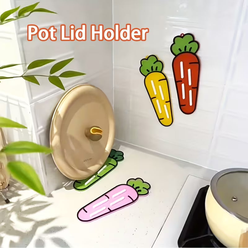 Cute Carrot Pot Lid & Sponge Holder Mat - product details