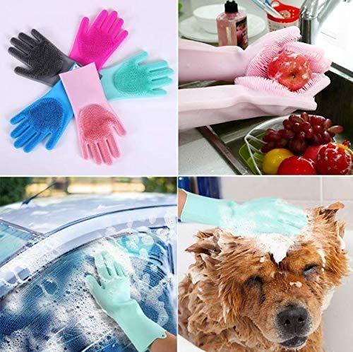 Magic Silicone Scrubbing Gloves for Dishwashing & Cleaning - product details