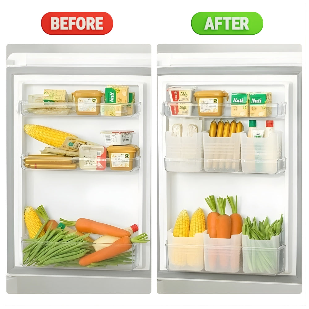 Refrigerator Organizer Bins for Fridge Shelves & Door - product details