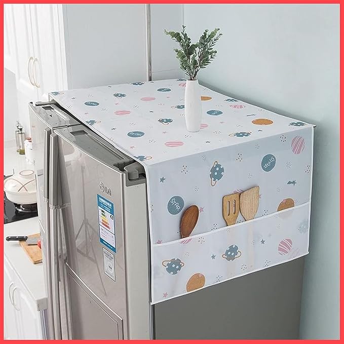 Waterproof Double Door Fridge Top Cover - product dimensions