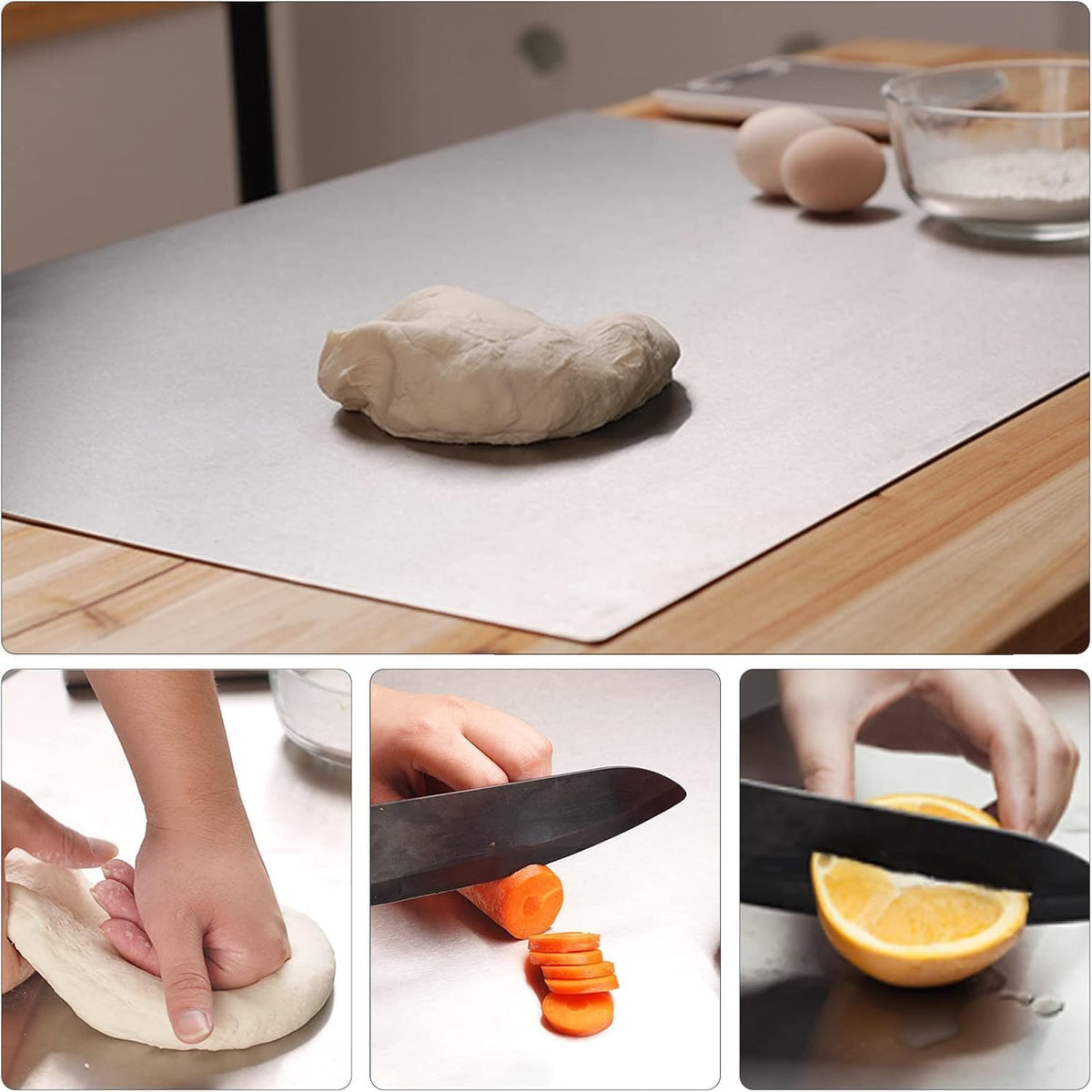 Stainless Steel Counter Top Chopping Board - product dimensions