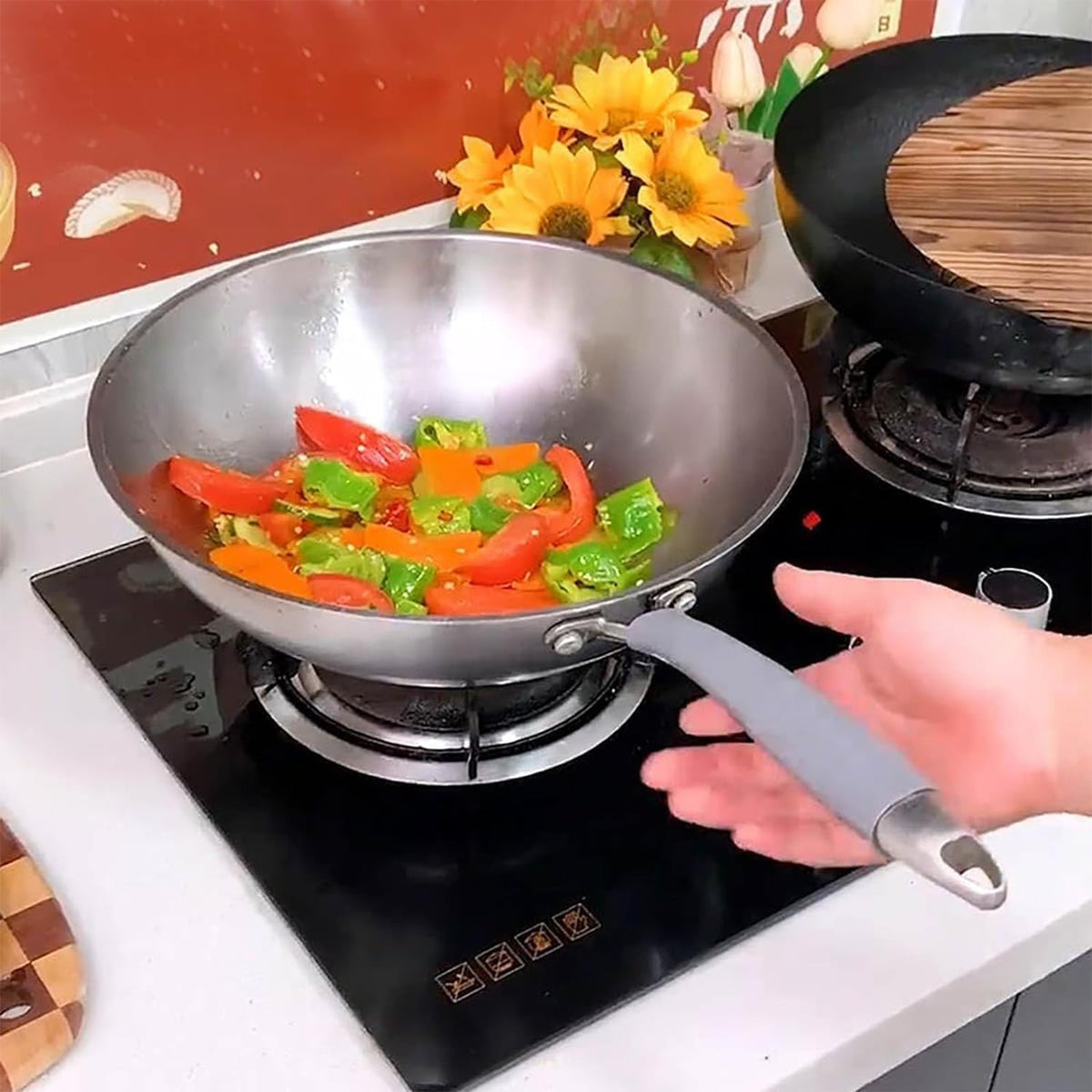 Heat Resistant Silicone Pan Handle Cover - side view