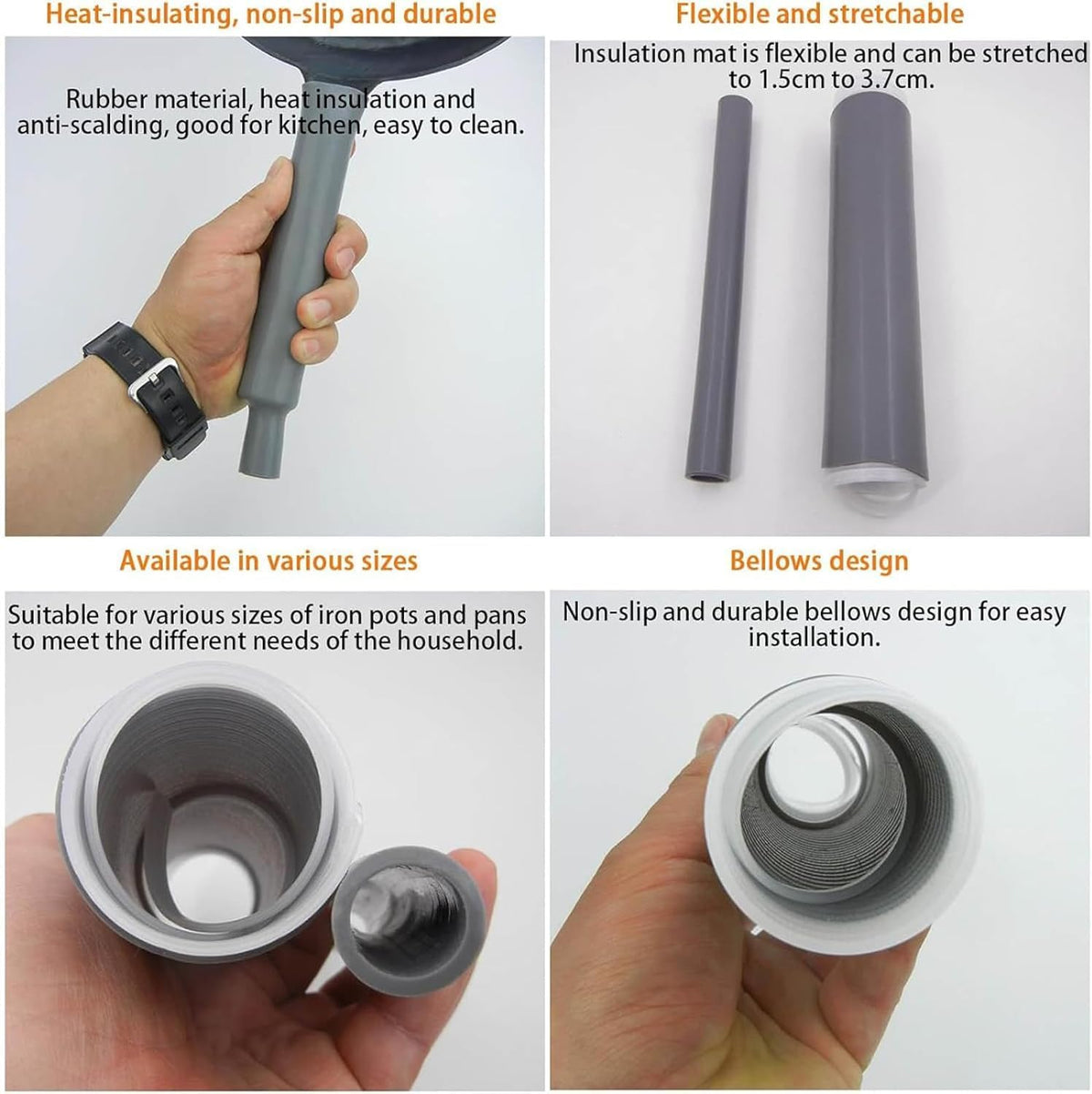 Heat Resistant Silicone Pan Handle Cover - packaging