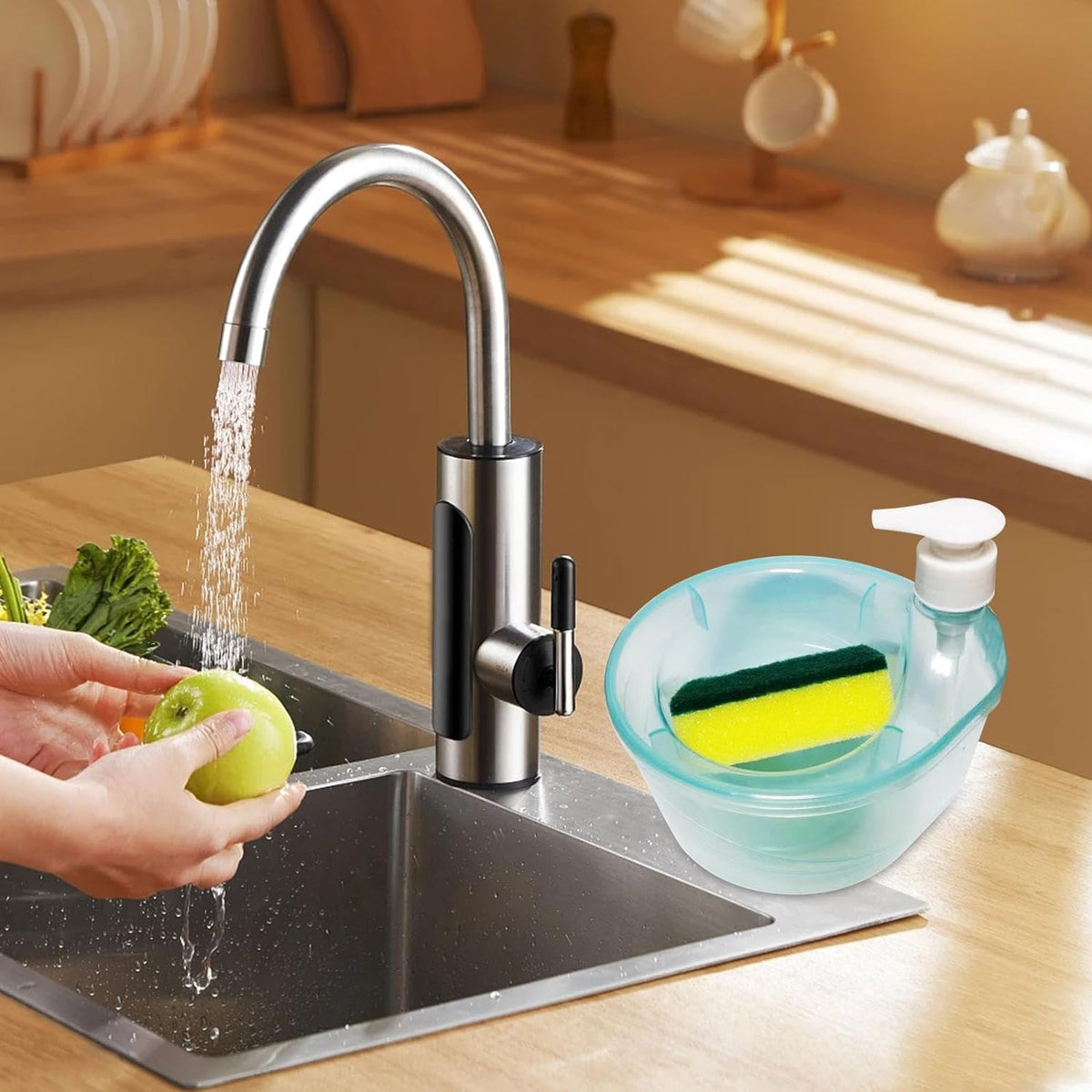 Double Layer 2 in 1 Liquid soap Dispenser - bottom view