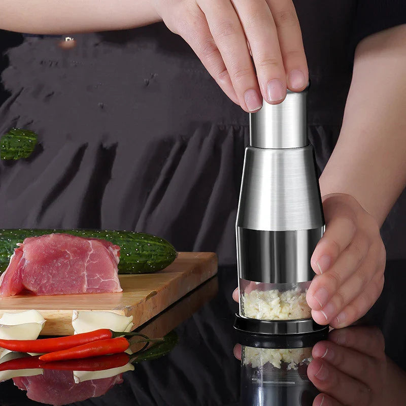 Hand Press Chopper – Stainless Steel Blade - color options