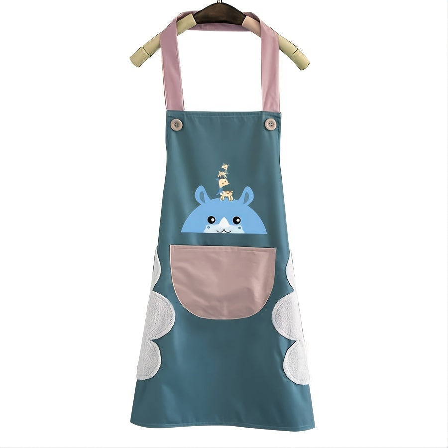 Lovely Cartoon Deer Waterproof Kitchen Apron - product dimensions