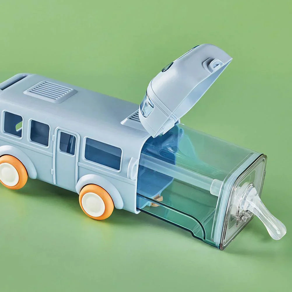Drink'N'Play© Bus Water Bottle for School Kids - front view