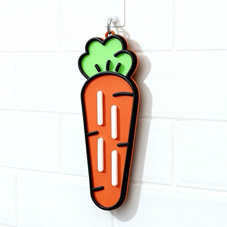 Cute Carrot Pot Lid & Sponge Holder Mat - product features