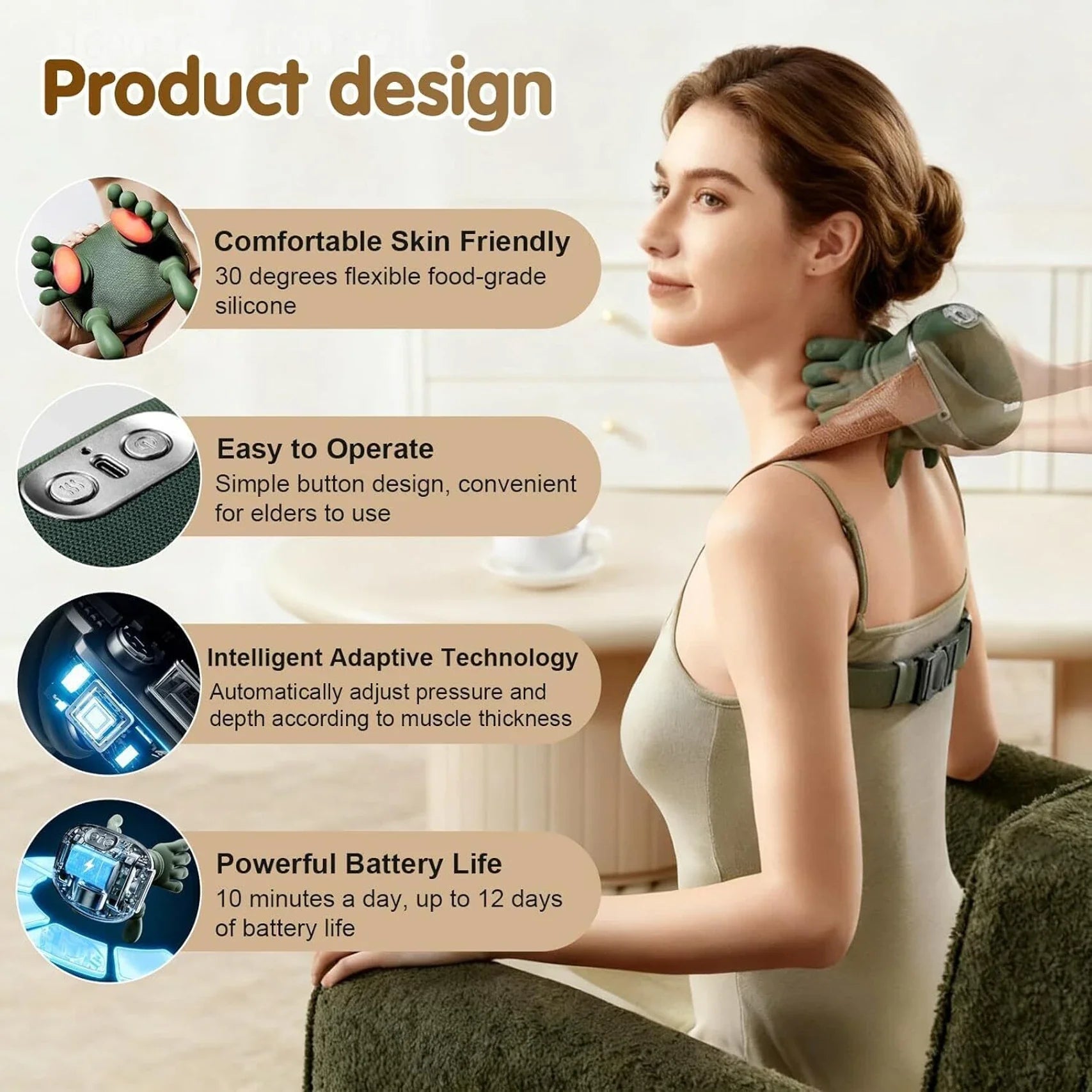 Bionic Heated Neck & Shoulder Massager