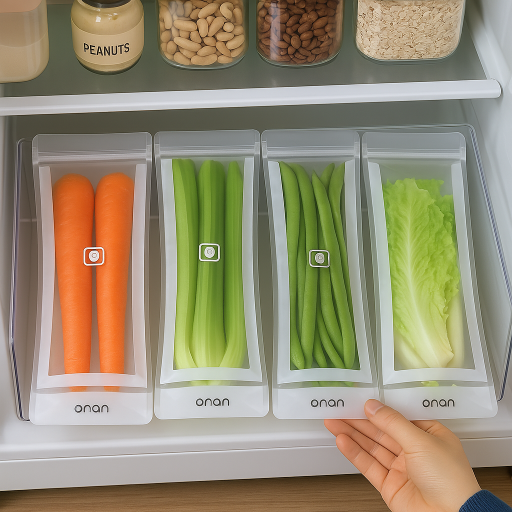 Vegetable Storage Bag - Fresh-keep Zip Pouches - product details