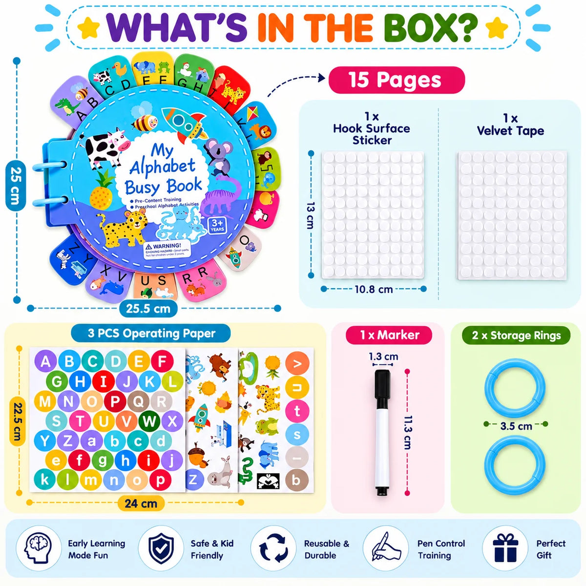 Creative Alphabet Busy Book for Kids