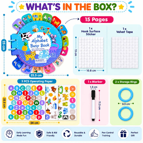 Creative Alphabet Busy Book for Kids