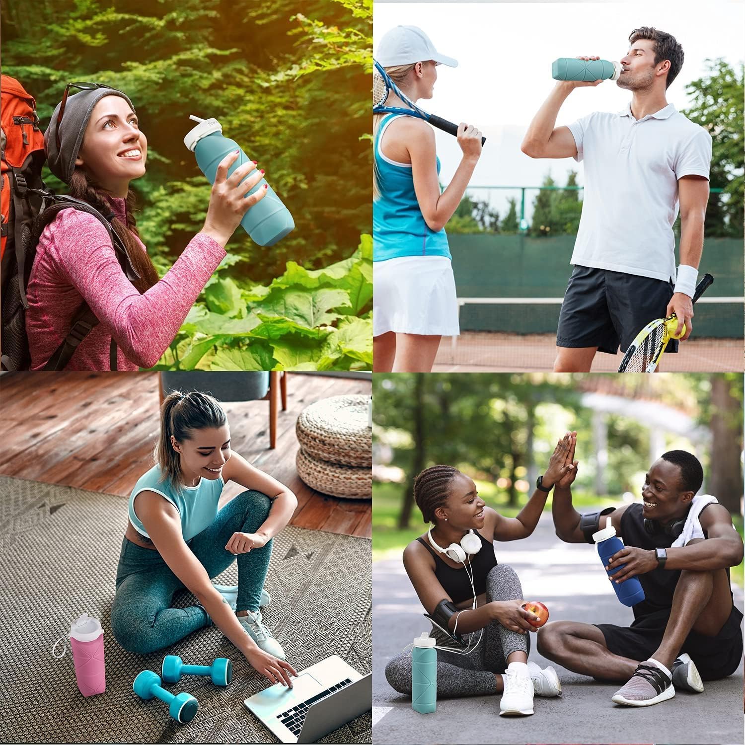 Foldable Silicone Water Bottle 660ml