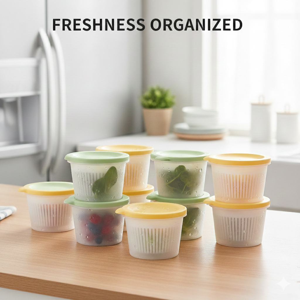 Fresh Keep Airtight Food Storage Container - in use