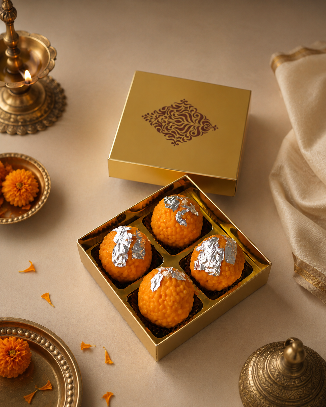 Motichoor Laddu Soy Scented Candle