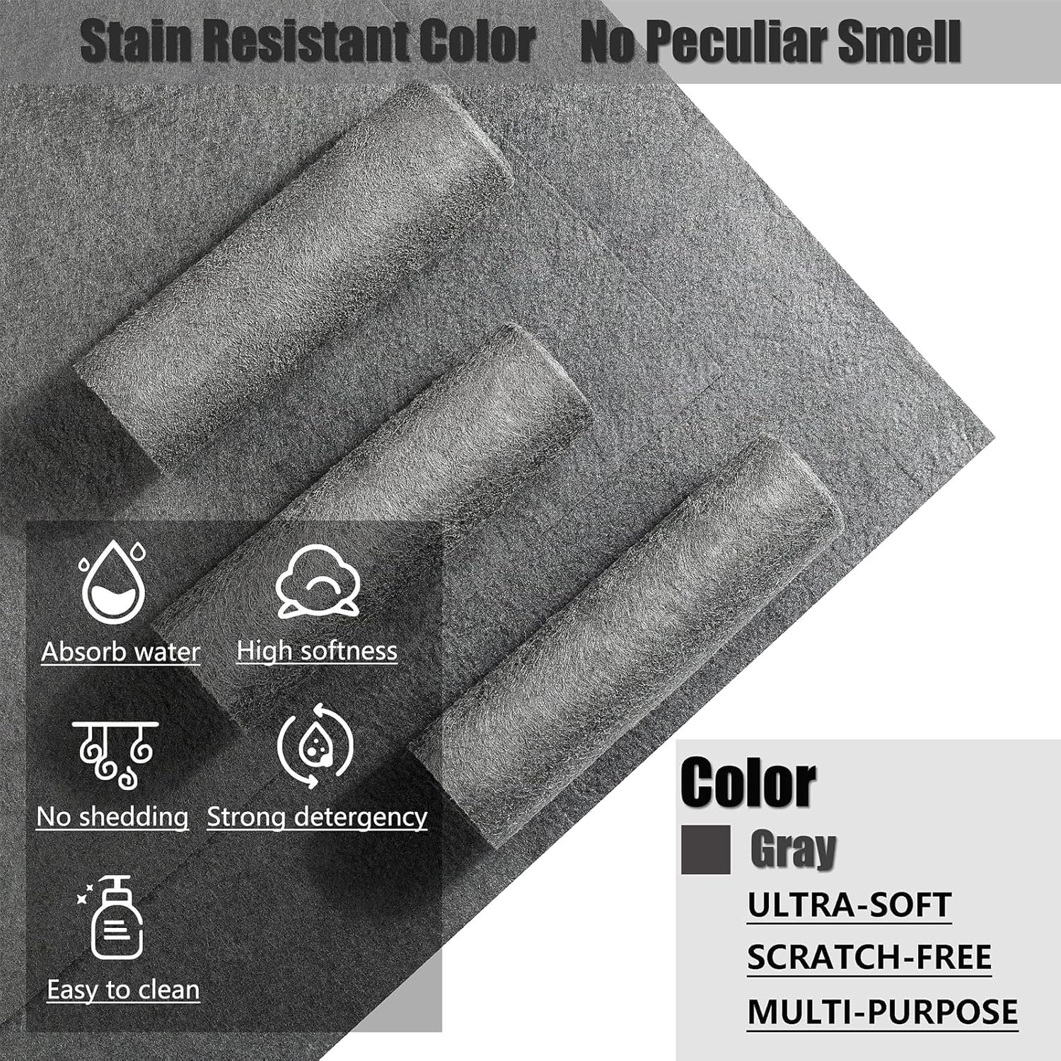 Magic Cleaning Cloth – Thickened Microfiber Reusable Kitchen & Home Cleaning Cloths (Set of 3)