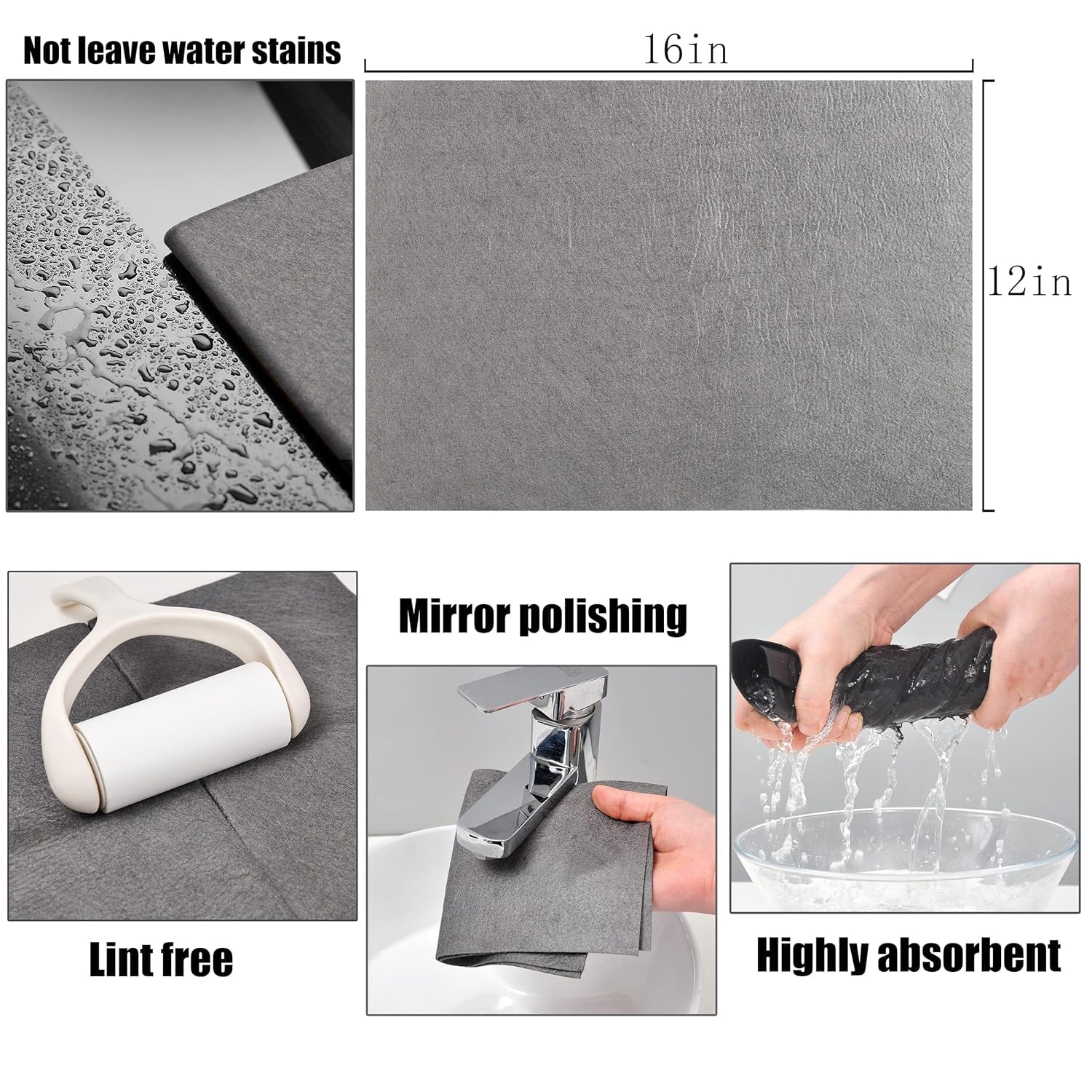 Magic Cleaning Cloth – Thickened Microfiber Reusable Kitchen & Home Cleaning Cloths (Set of 3)
