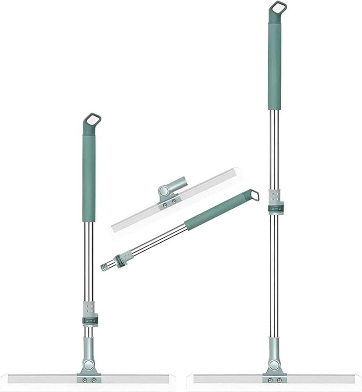 Magic Silicone Broom 50 Inch – 180° Rotating Floor Wiper with Adjustable Handle